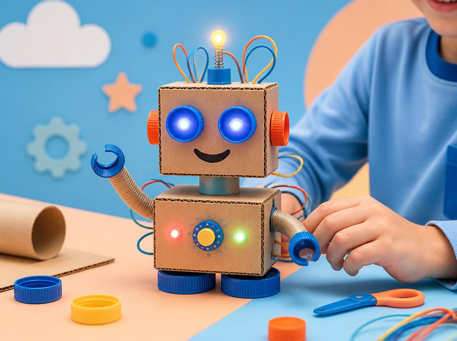 Robot con luces LED